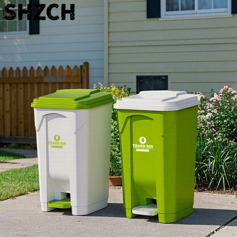 Commercial Kitchen Bin - Large Outdoor Step Trash Can, Heavy