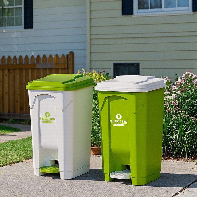 Large Outdoor Step Trash Can,  - Commercial Kitchen Bin ulasan dan harga
