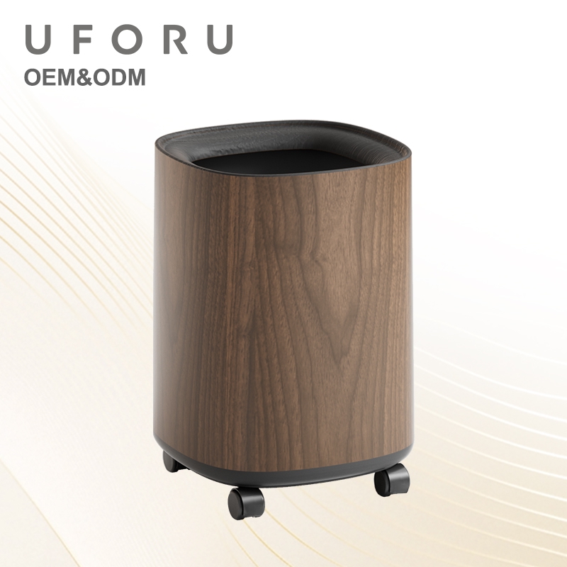UFORU Modern Wood Grain Trash  - Commercial Kitchen Bin ulasan dan harga